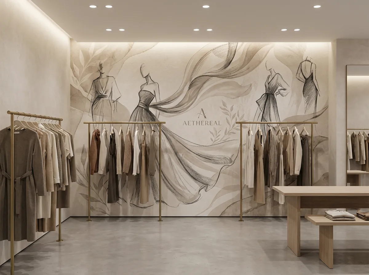 Retail wall print